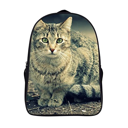 Sac à dos scolaire Cat Fashion : le cartable unisexe 3D solide pour le sport