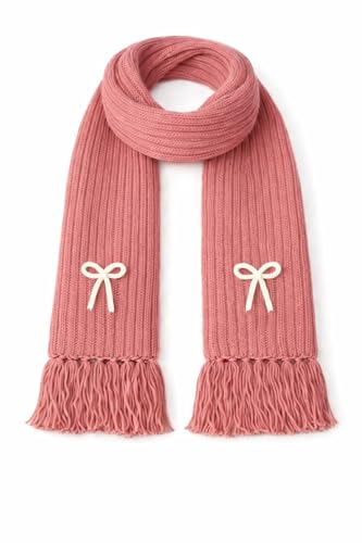 Image of KB STAR Cute Bow Women Casual Luxurious Premium Checkered Acrylic Woolen Muffler /Scarf /Stole for Winter