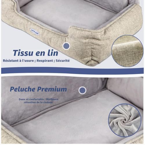 Hamac confortable pour chat de grande taille avec support radiateur réglable et déhoussable