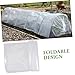 Sosoport Transparent Greenhouse Film Cover Plant Protection for Outdoor Gardens Frost and Weather Resistant Durable Pe Material Wide Long for All Seasons