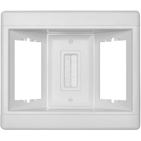 Legrand Pass & Seymour TV3LVKITWCC2 3 Gang Recessed TV Box with Low Voltage Kit, White (1 Count) Cover