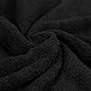 Amazon Basics 6 Piece Oversized Fade resistant Towel set, 100% Cotton towels for bathroom, soft and absorbent, 2 Bath Towels, 2 Hand Towels and 2 Washcloths bathroom towel set, Black #4