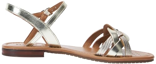 Geox Girls' D Sozy S B Flat Sandal, Gold, 44