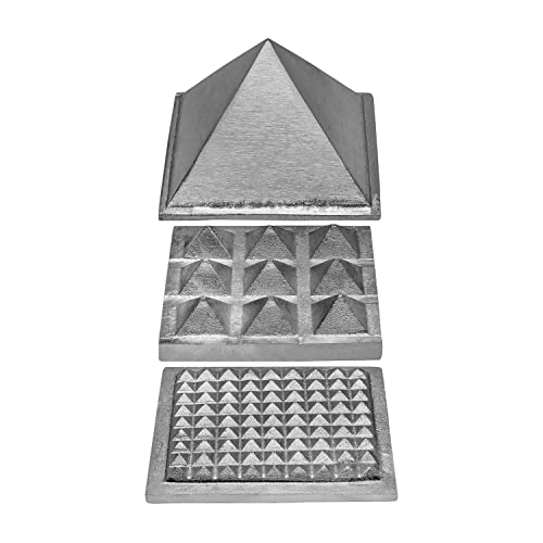 Image of Metal Vastu Lead 3 Layer Pyramid | Lead Vastu Remedy | 3-Inch | Pyramid for Positive Energy, Health & Wealth | Vastu Dosh Remedies for Home & Office | Pack of 1