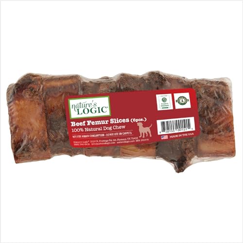 Natures Logic 858155001515 Sliced Beef Femur Treat, One Size