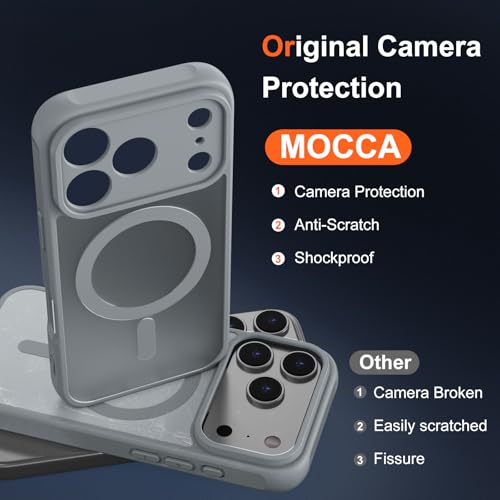 Image of MOCCA Magnetic Shockproof for iPhone 17 Pro Case,Titanium Gray