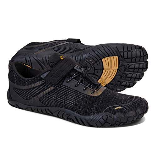 Water Shoes for Men Barefoot Quick-Dry Aqua Sock Outdoor Athletic Sport Shoes for Kayaking, Boating, Hiking, Surfing, Walkin (02-Black Gold, 44)