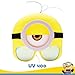Sun-Staches Minions Official Stuart Goggle Sunglasses | UV 400 Lenses, Yellow Frames with One Eye Mask | One-Size Fits Most
