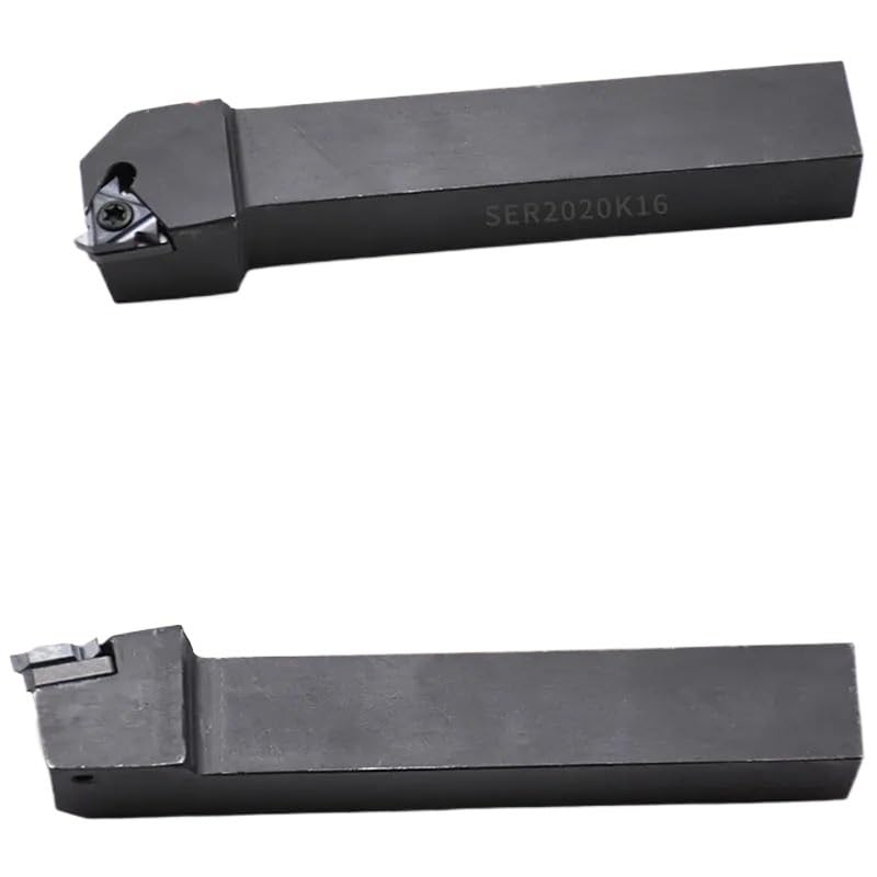 1pc SER1616H16 SER2020K16 SER2525M16 SER1212H11 Thread Turning Tools Lathe Cutter 16ER AG60 11ER Carbide Inserts CNC Holder(SER2525M16,11 ER AG60)