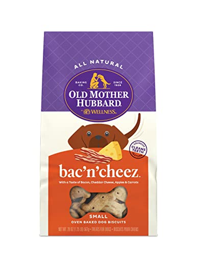 Old Mother Hubbard By Wellness Classic Bac'n'cheez Natural Dog Treats, Crunchy Oven-Baked Biscuits, Ideal For Training, Small Size, 20 Ounce Bag #TOP8