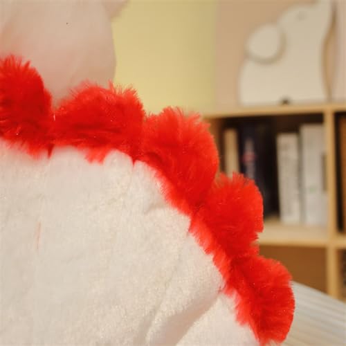 TOPLITHE Neunschwänziger Fuchs Kuscheltier, Süße Plüschtier Realistisches Süßes Kyuubi Kitsune Spielzeug for Kinder Freunde Geburtstagsgeschenke(Red)