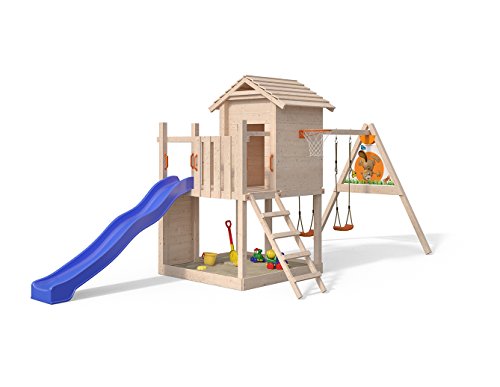 ISIDOR Gigantico Spielturm von Oskar mit Schaukelanbau Kletterturm Baumhaus Rutsche - 2