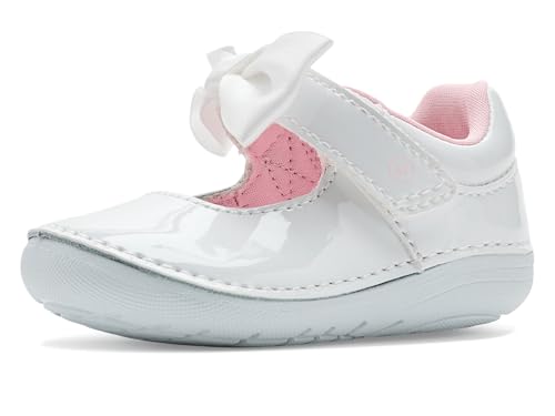 Stride Rite ���j�Z�b�N�X-�q���p Sm �\�����W�� �t�@�[�X�g�E�H�[�J�[�V���[�Y, �z���C�g, 4 Wide Toddler