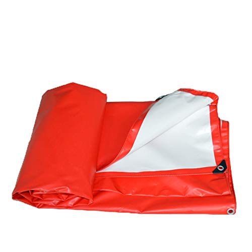 Bâche d'arrimage étanche rouge PVC 4x4 tissu gratté extérieur - 3