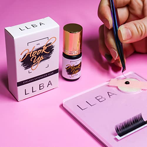 Llba Eyelashes Glue For Professional - Clear & Black Adhesive | Multi Selctions For Drying Time 0.5-3 Sec | 0.17Fl.oz - 5Ml | Extra Strong Adhesive For Lash Extensions | Retention 7-8 Weeks #TOP4
