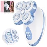 Electric Razors for Women - Upgraded Magnetic Electric Shaver for Women, Cordless Painless Hair Remover for Legs Bikini Face, Lady Trimmer for Sensitive Skin, Detachable and Waterproof, Blue