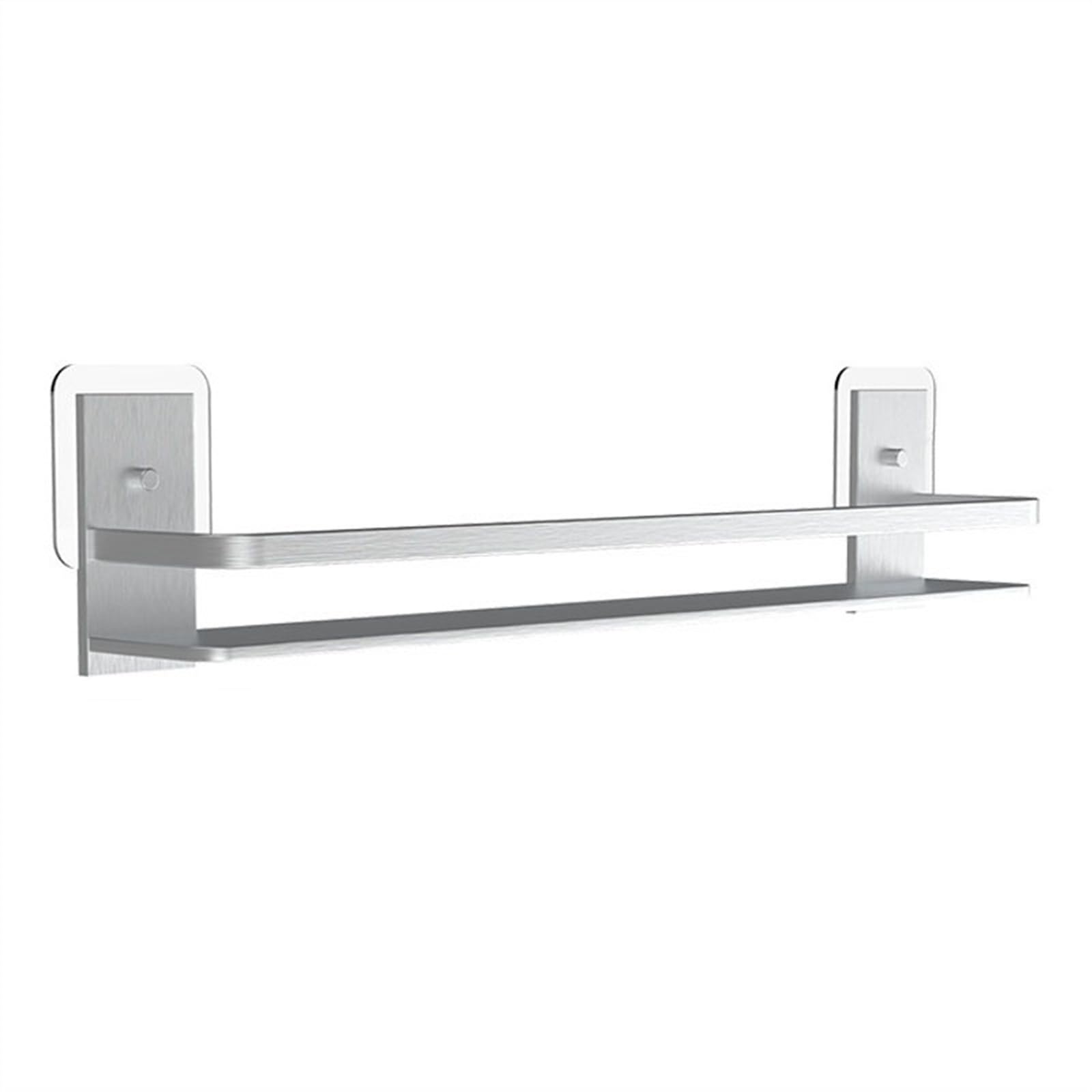 SDGBCXD bathroom shelves, Adhesive Storage Solution for Easy Access to Toiletries and Essentials(Silver)