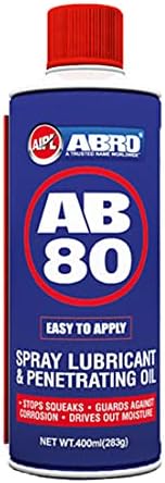 ABRO AB-80-400 Spray Lubricant & Penetrating Oil Corrosion Inhibitor Loose Rusted Nuts & Fasteners (400 ml)