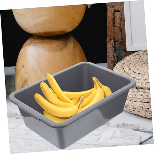 iplusmile 長方形多用途収納カゴ 大型食器用洗い桶 レストラン用洗浄バスタブ 食器 ボウル 調理器具整理に 収納ボックス兼用ごみ収集ビン