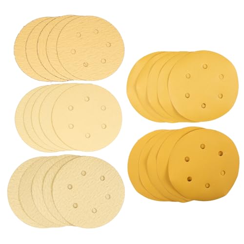 Image of Taparia 6 inch (125 mm) Velcro Disc,5 Pc x Grit 60, 120, 180, 320, 400 Pack of 25