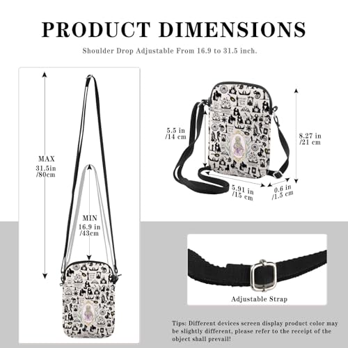 GJTIM Princess Gift Princess Merchandise Fairy Tale Princess Cartoon Movie Lover Gift Princess Crossbody Bag2