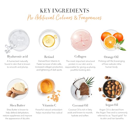 Gifts for Christmas, Skin Care Set for Women - Rosa Acca 28pcs Facial Kit at Home, Birthday Gifts for Women Orange VitaminC, Spa Gift Baskets for Women with Face Cream,Bath Oil, Spa Kit, Mothers Day - Thumbnail 6