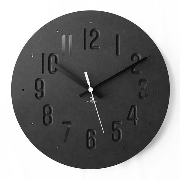 Amazon.co.jp: ヤマト工芸 MAT CLOCK Bk サイズ:約φ29 H3 YK20