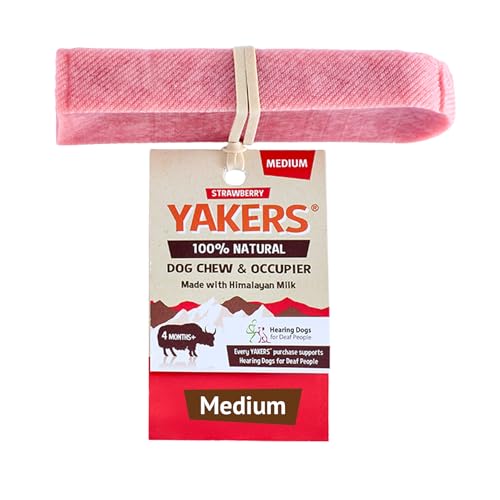 YAKERS Strawberry Dog Chew Medium