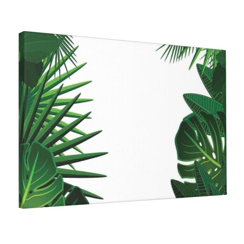 Impression sur toile palmier hawaïen 30,5 x 45,7 cm, affiche d'art mural haut de gamme