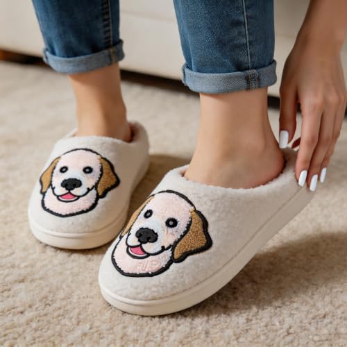 Image of Halloween Christmas Slippers Holiday Slipper House Shoes Home Slipper for Women Fuzzy Outdoor Indoor Bedroom Slippers