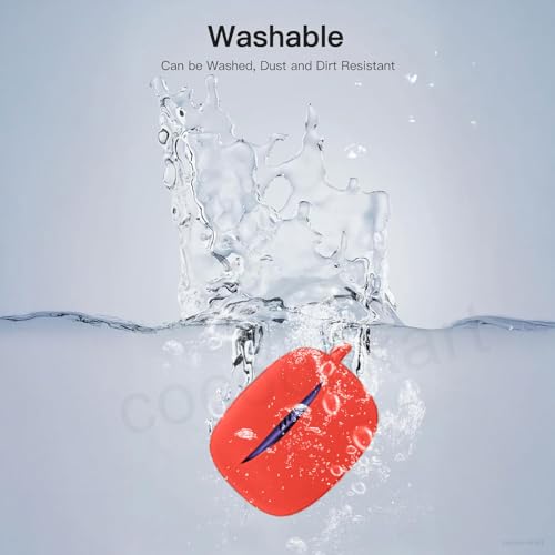 Image of Soft Silicone Case Cover Compatible with JBL Tune Beam 2 (Red)