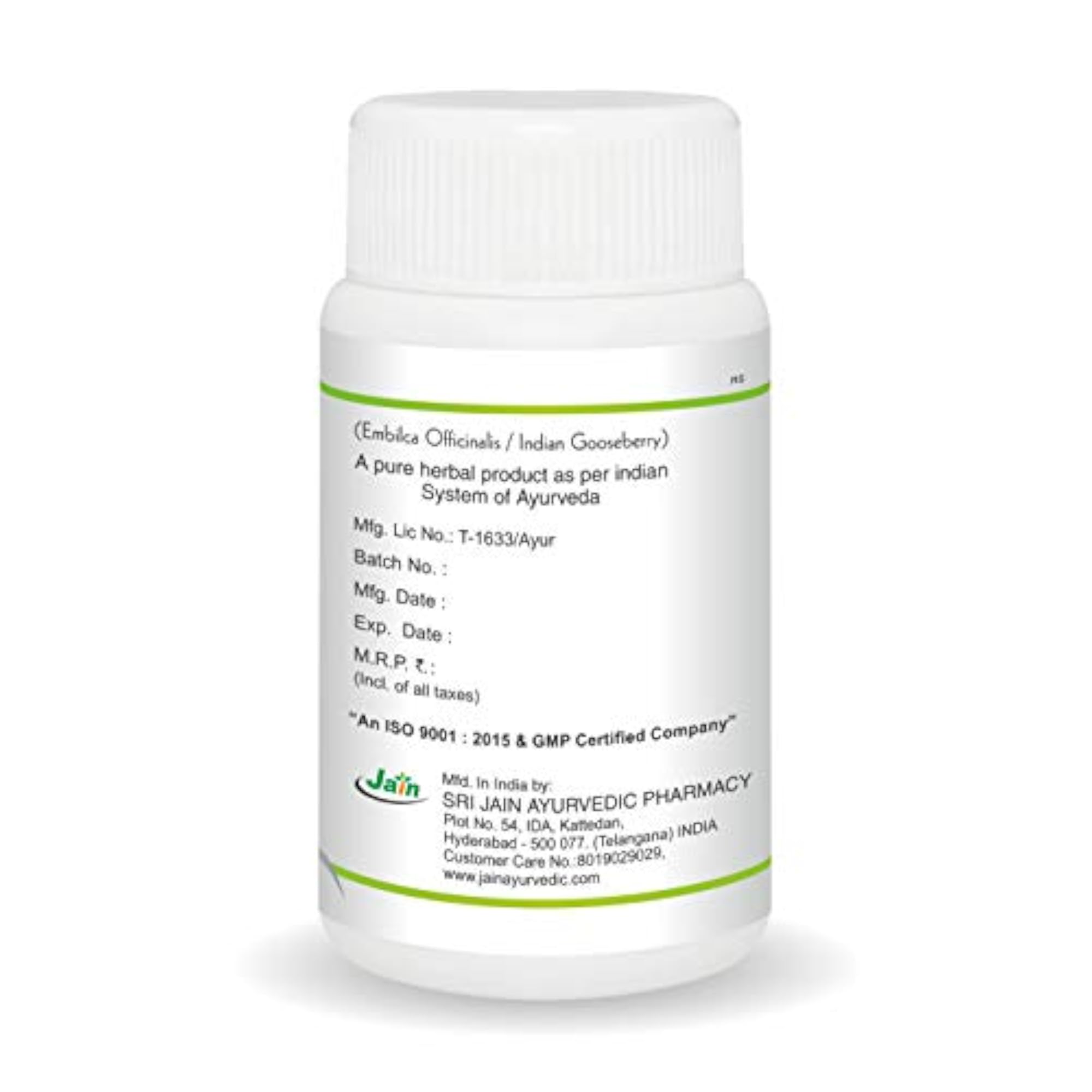 JAIN Amla Capsules, Pack of 2, 120 Count