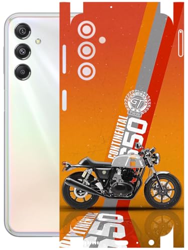 Image of AtOdds - Full Body Back Screen Guard Protector Film - Lamination Wrap Skin Sticker Compatible with Samsung Galaxy M34 (5G) | Scratchproof Matte Finish (Bullet)