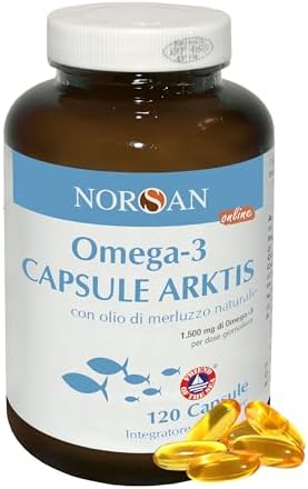 NORSAN Omega 3 Capsule Arktis 1x120 pz I Olio di fegato di merluz...
