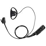 Walkie Talkie Earpiece Radio Earpiece for Motorola XPR 6350 6550 XPR 7350 7550e APX 4000 6000 APX7000 8000 XiR P8200 XiR P8208 XiR P8260 XiR P8268 Two Way Radio Headset D Shape (8268-D)