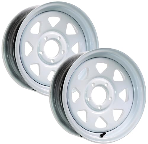 eCustomrim 2-Pack Trailer Wheel 15X5 SPECIAL BOLT PATTERN 5 Lug On 5 Inch