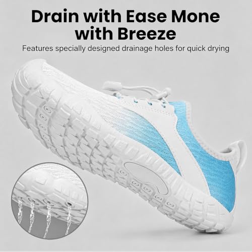 Image of Barefoot Water Shoes for Men Women 2026 Quick Dry Athletic Shoes Non-Slip Wide Toe Aqua Footwear Beach Swim Hiking Kayaking Yoga Outdoor Sport
