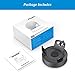 PlusAcc Battery Base for Echo Dot 5th Gen & Dot 4th Gen - 10000 mAh Portable Charger Stand Holder, 16 Hours Playtime, Rechargeable Dot 5 & Dot 4 Charging Station (Black)