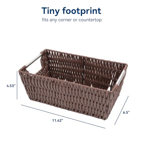 Image of Whitmor Rattique Small Shelf Tote (6500-2712-JAVA)