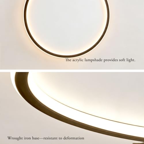 Plafón de techo LED blanco de 50cm para salón y dormitorio moderno 7
