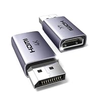 UGREEN 4-Pack 4K DisplayPort 1.2 to HDMI 2.0 Adapter Unidirectional Male to Female Converter Aluminum Compatible with Desktop, Laptop, Monitor, HDTV, AMD, NVIDIA