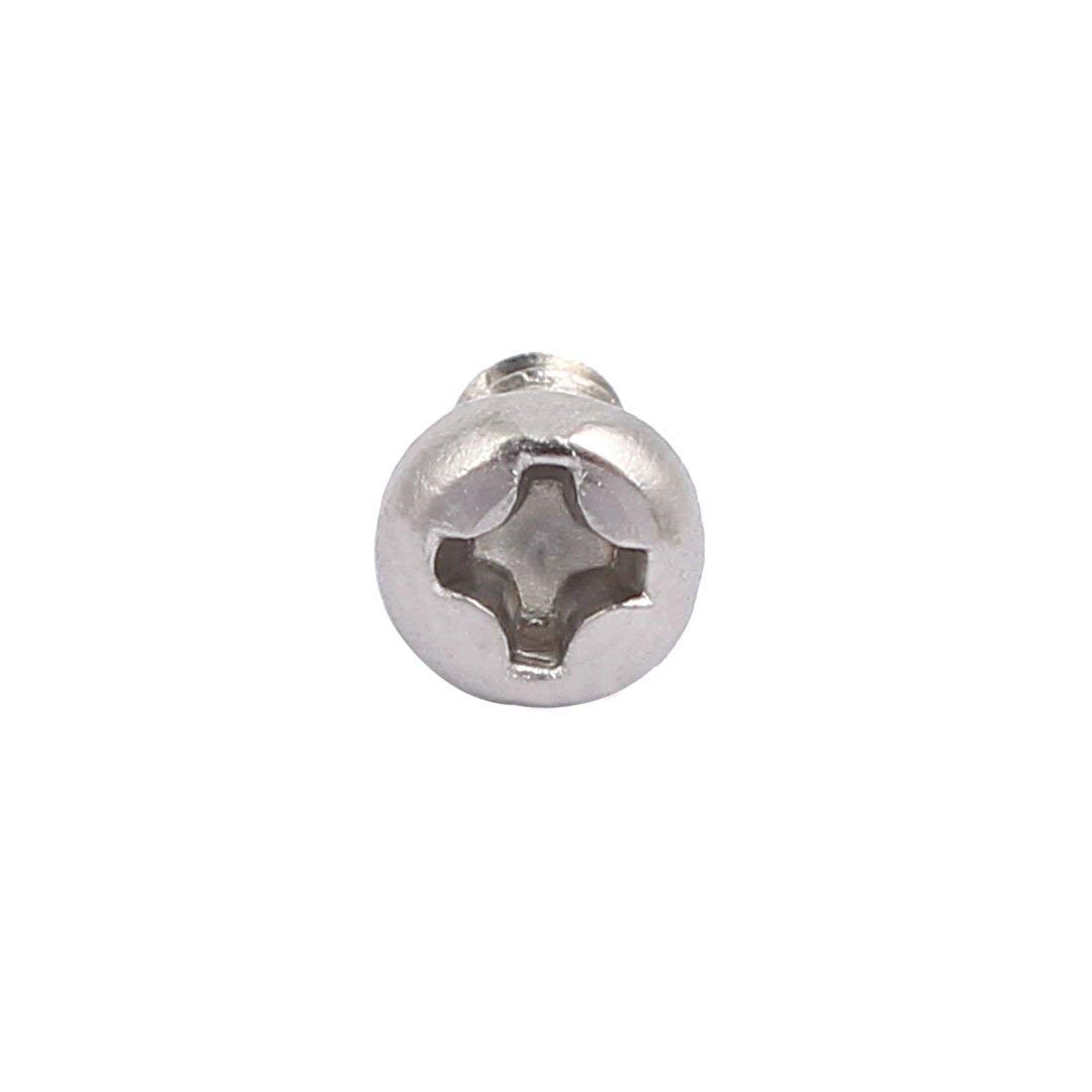 M3 x 8 mm 304 acciaio inossidabile Phillips Drive Pan Head Viti filettatori 100 pz M3 x 8 mm 304 acciaio inossidabile Phillips Drive Pan Head Viti filettatori 100 pz
