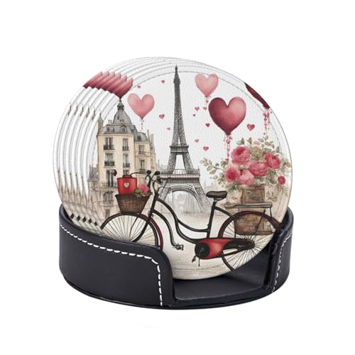 Dessous de verre Love Paris pour apéritif et décoration de table