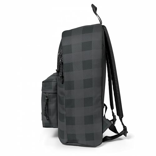 Image of EASTPAK Out Of Office - 31L Backpack with Dual Compartments, 14-inch Laptop Tablet Sleeve, Utility Pocket, Bottle Holder, Checker Dark Grey