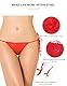 ohmydear Damen Geschnürt Strings Spitze G-String Thongs zum Binden String Tanga Sexy Dünn Mini Unterwäsche Blumenstickerei Unterhosen Große Größen Höschen