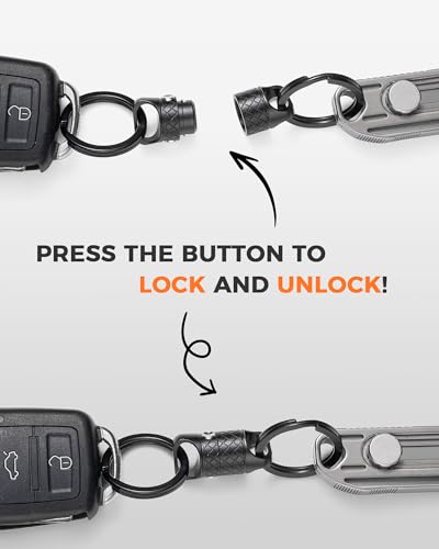 Image of Magnetic Quick Release Keychain, Detachable Magnetic Pull Apart Key Chain Holder for Men Women-Secure Lock System