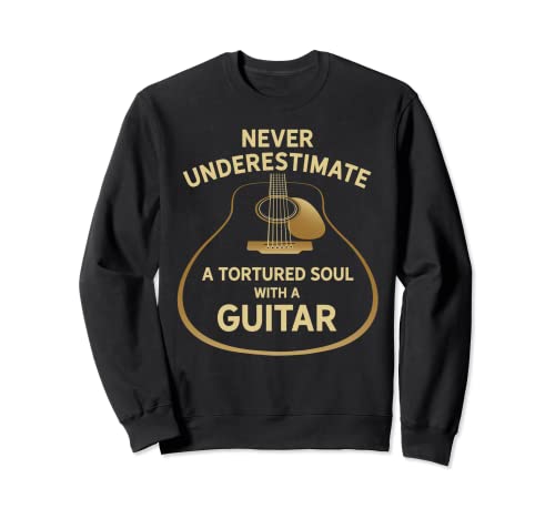Photo de Never Underestimate A Tortured Soul WIth A Guitar Sweatshirt