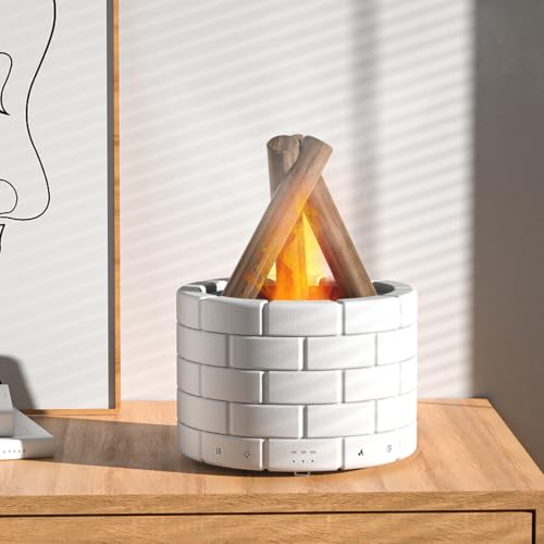 Diffuseur cheminée haut de gamme grand salon effet feu de camp - 3