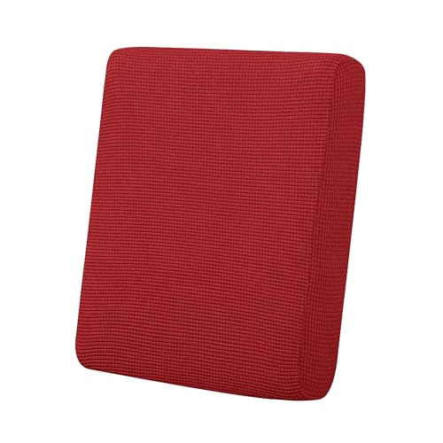 Image of Easy-Going Stretch 1 Piece Chair Couch Cushion Cover for Sofa | Sofa Cushion Furniture Protector Sofa Seat sofa slipcover Washable sofa cover soft with Elastic Bottom Christmas Red
