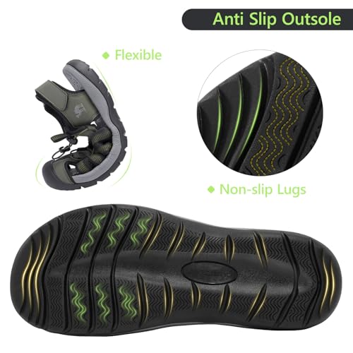 Image of CAMELSPORTS Men's Hiking Sandals Closed Toe Outdoor Beach Sandal Waterproof Sport Fisherman Sandals Water Shoes